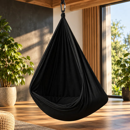 Hammock Swing Cocoon-Style Fabric Steel Buckle 440 lb Capacity