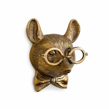 Hand-Painted UV-Resistant Sculptural Animal Head Wall Decor