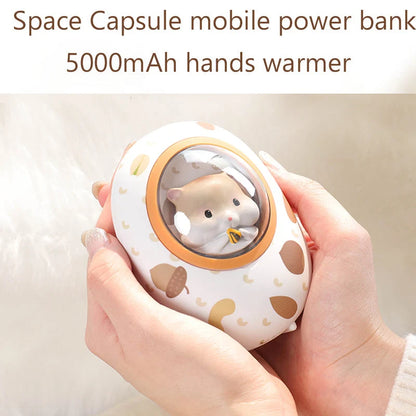 Hand Warmer Power Bank Double-Sided Heating 5000mAh Battery