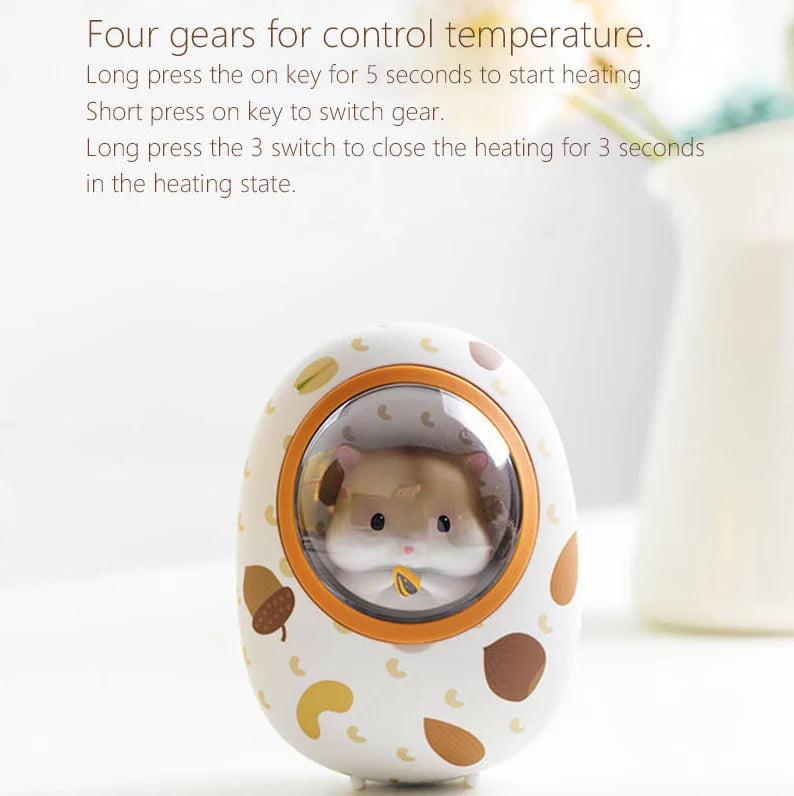 Hand Warmer Power Bank Double-Sided Heating 5000mAh Battery