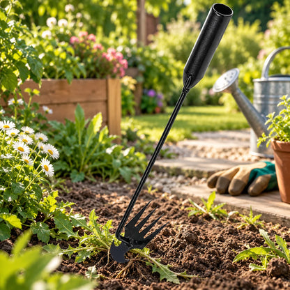 Hand Weeder 4 Tine Hardened Rust-Resistant Steel