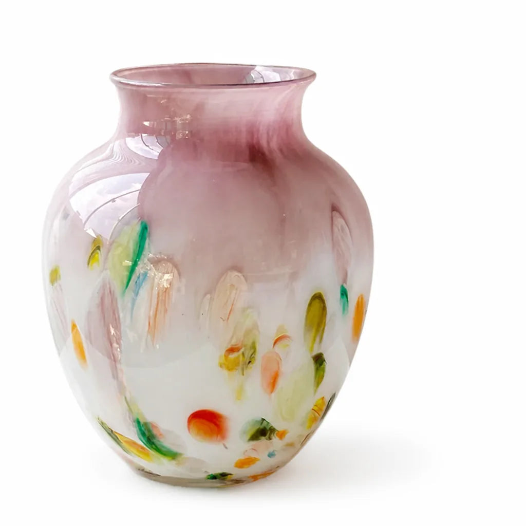 Handcrafted Artistic Tabletop Glass Vase