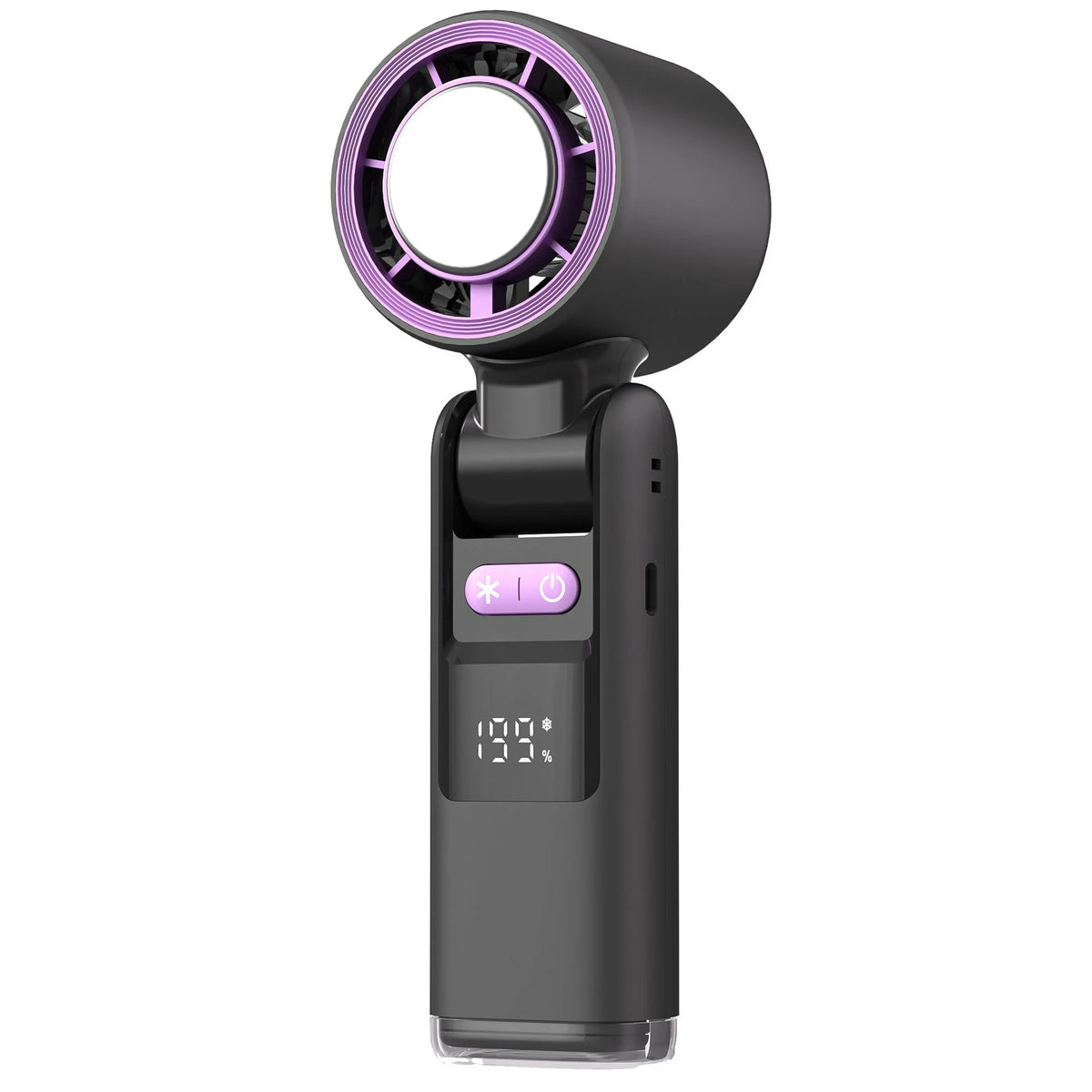 Handheld Fan Rechargeable Digital Display Quiet Operation