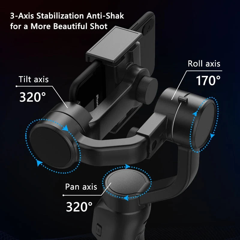 Handheld Gimbal Stabilizer Multi-Axis Vertical Shooting Bluetooth