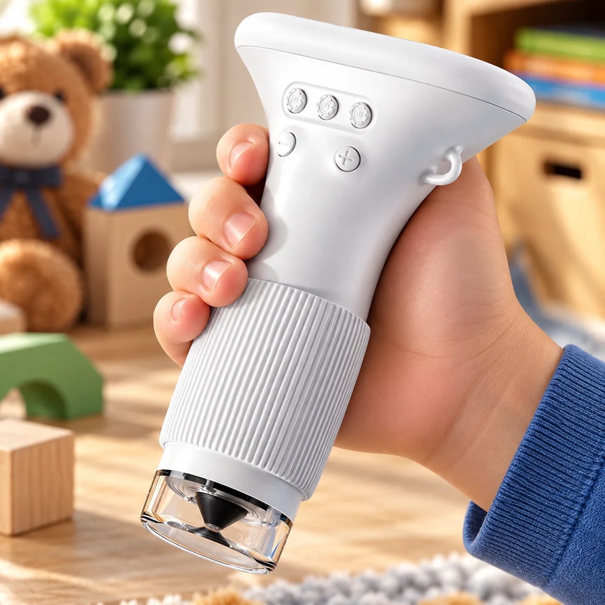 Handheld Mini Microscope 1000X 2-Inch Screen Memory Card Slot