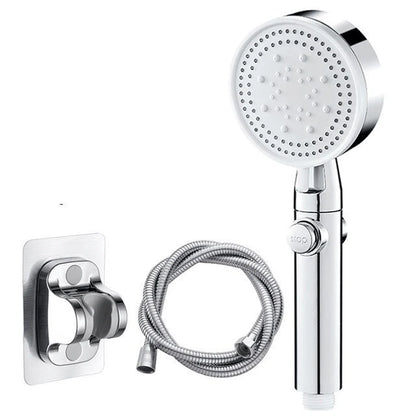 Handheld Shower Head High-Pressure 5 Settings Self-Cleaning Nozzles