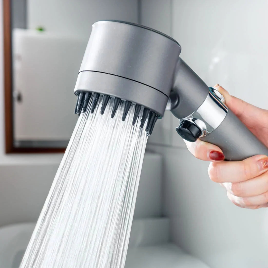 Handheld Shower Head Water-Saving Three Spray Modes