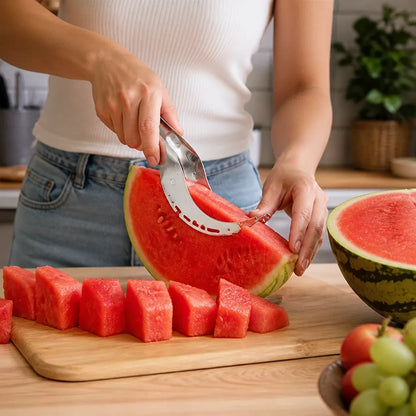 Handheld Stainless Steel-Bladed Fruit Slicer (Set of 2)