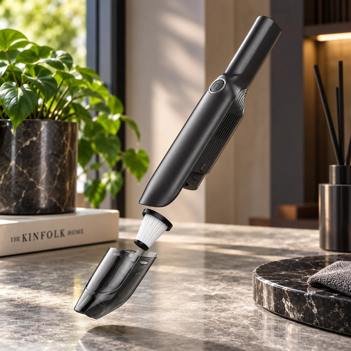 Handheld Vacuum Cordless Turbo Suction USB Rechargeable
