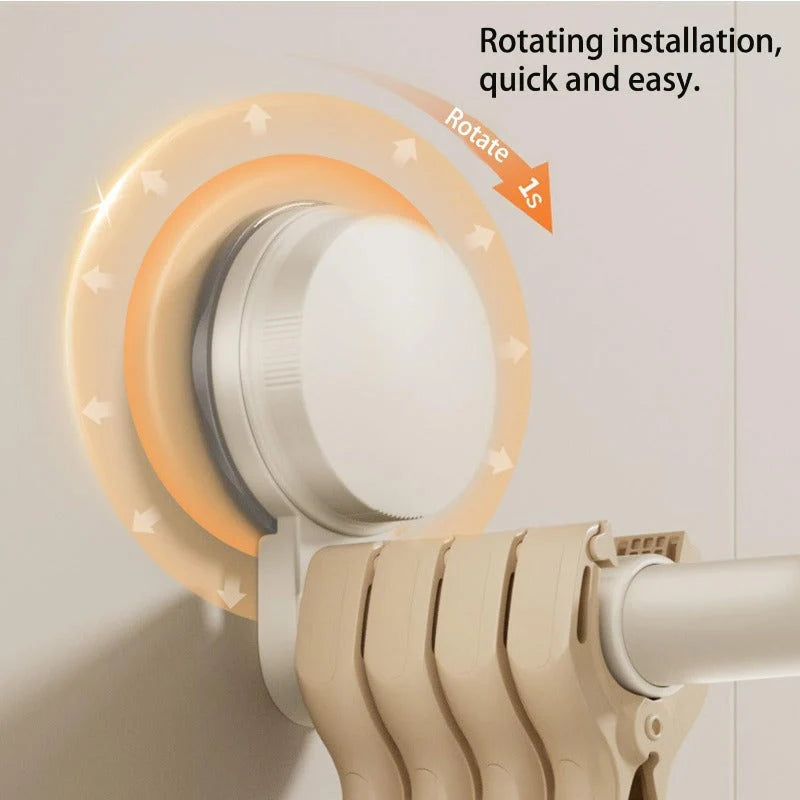 Hanger Organizer Telescopic Twist-Lock Suction Mount