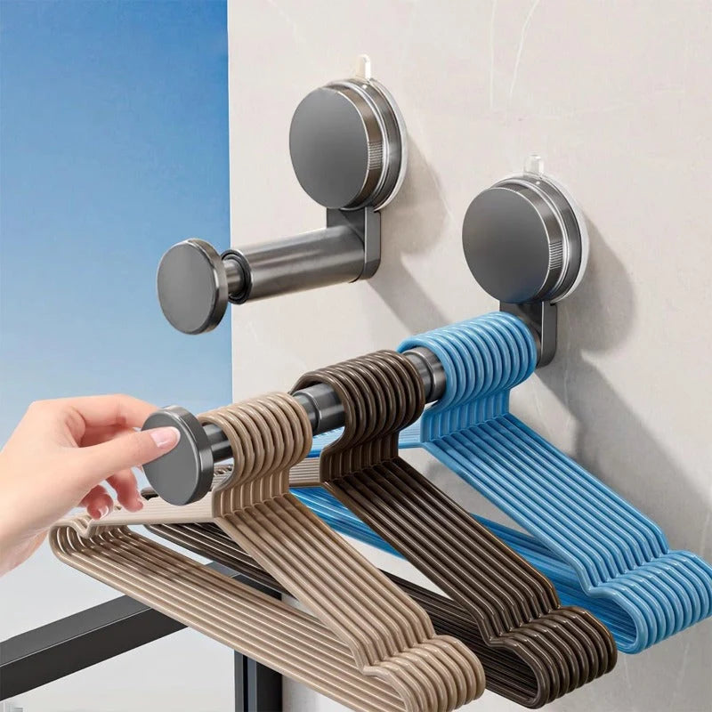 Hanger Organizer Telescopic Twist-Lock Suction Mount