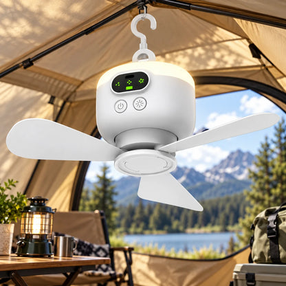 Hanging Camping Fan Rechargeable 8000 mAh LED & Remote