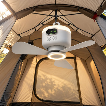 Hanging Camping Fan Rechargeable 8000 mAh LED & Remote
