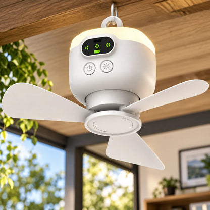 Hanging Camping Fan Rechargeable 8000 mAh LED & Remote