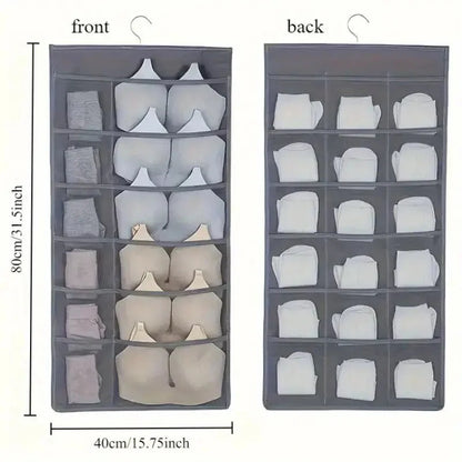 Hanging Closet Organizer Double-Sided 30 Mesh Compartments