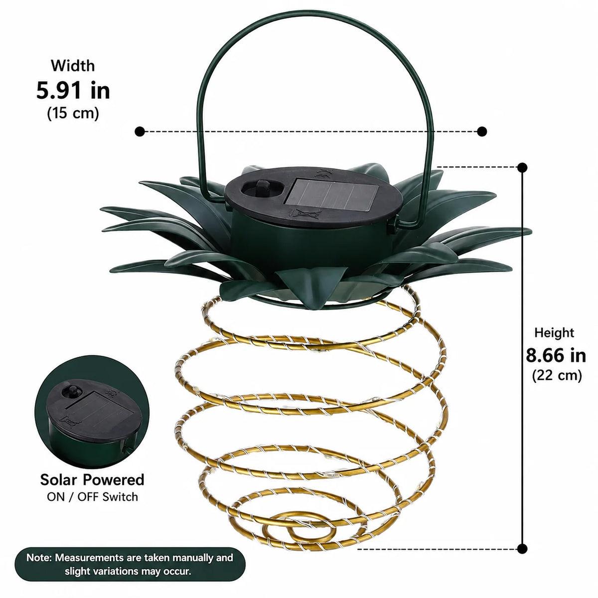 Hanging Solar Lantern 60 LED IP65 Waterproof