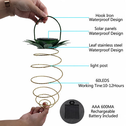 Hanging Solar Lantern 60 LED IP65 Waterproof