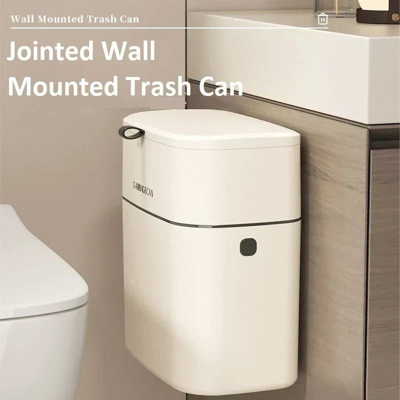 Hanging Trash Bin Space-Saving 2.64 Gallon Capacity