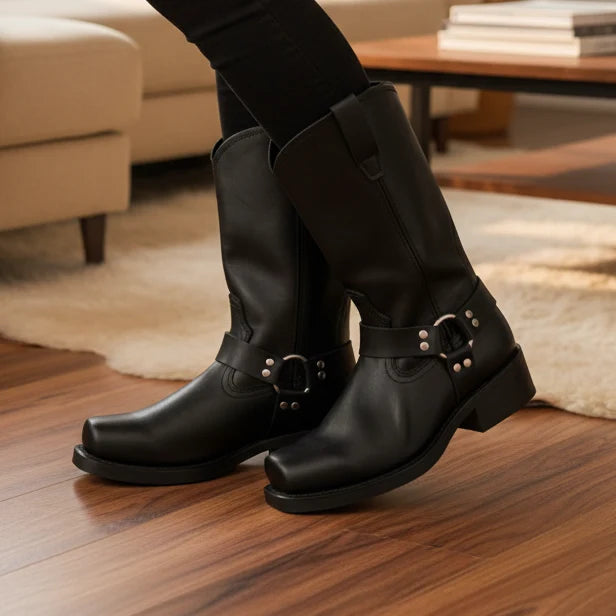 Harness Boots Pull-On PU Upper 11 Inch Shaft
