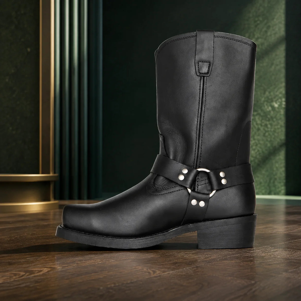 Harness Boots Pull-On PU Upper 11 Inch Shaft