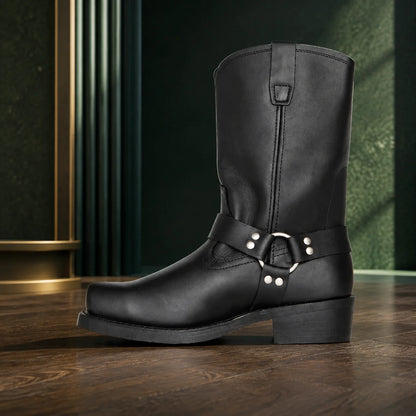 Harness Boots Pull-On PU Upper 11 Inch Shaft
