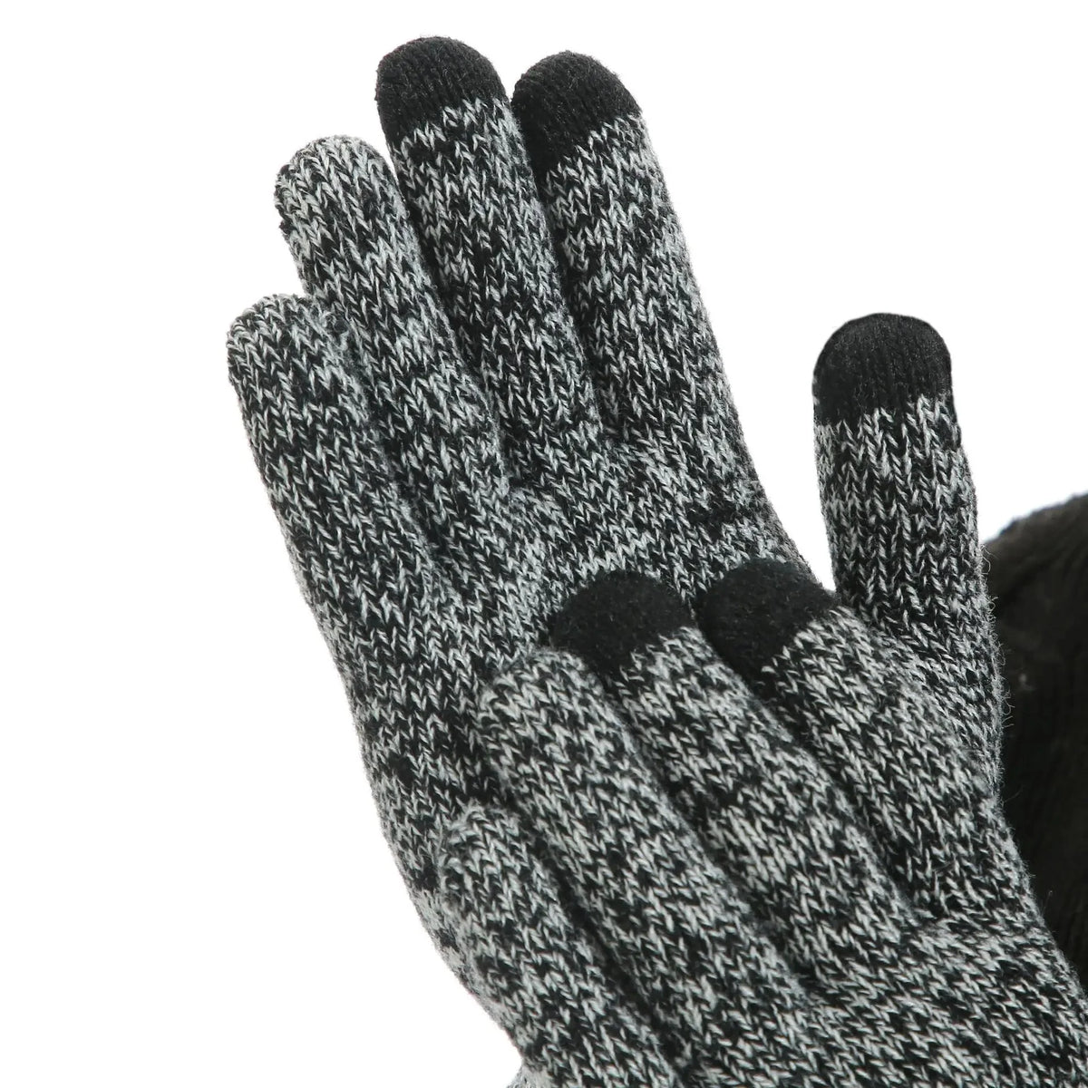 Hat Scarf & Gloves Set Soft Knit 3-Piece