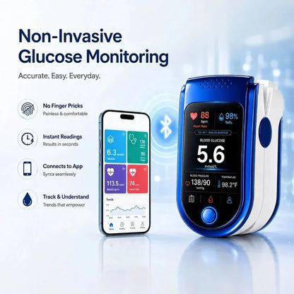 Health Monitor Non-Invasive Clear Display Reading History