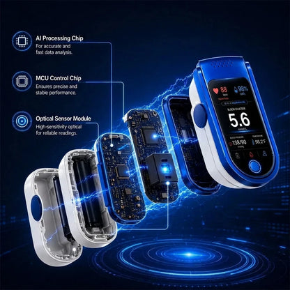 Health Monitor Non-Invasive Clear Display Reading History