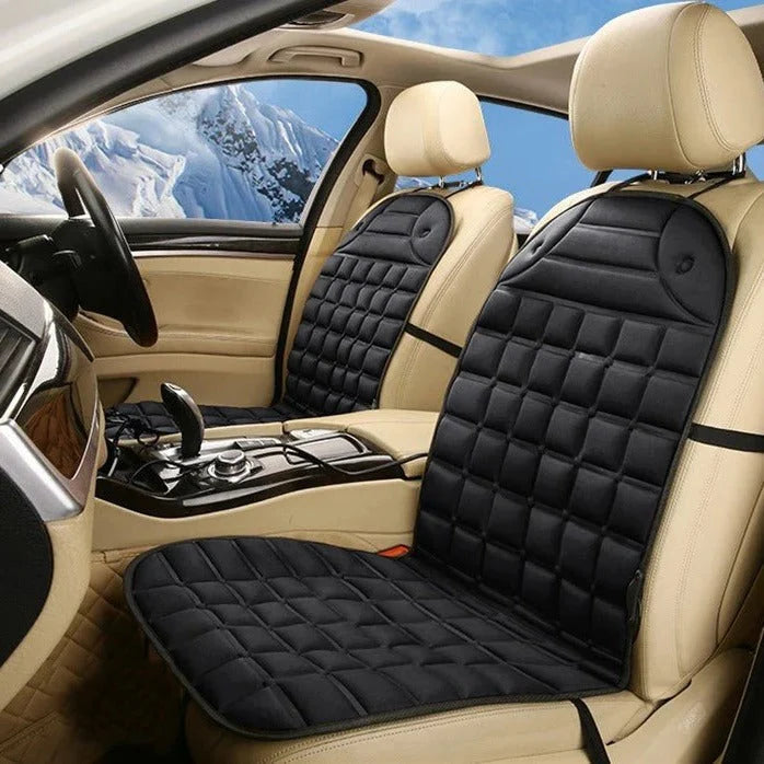 Heated Car Seat Cushion 12V Dual Heat Settings Non-Slip Backing
