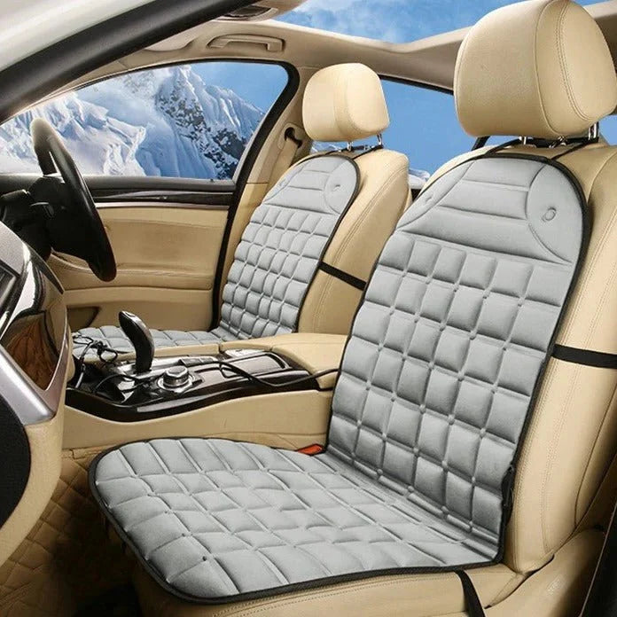 Heated Car Seat Cushion 12V Dual Heat Settings Non-Slip Backing