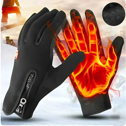 Heated Gloves Adjustable Heating Waterproof Touchscreen-Compatible