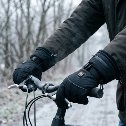 Heated Gloves Rechargeable Fleece-Lined Touchscreen & Grip