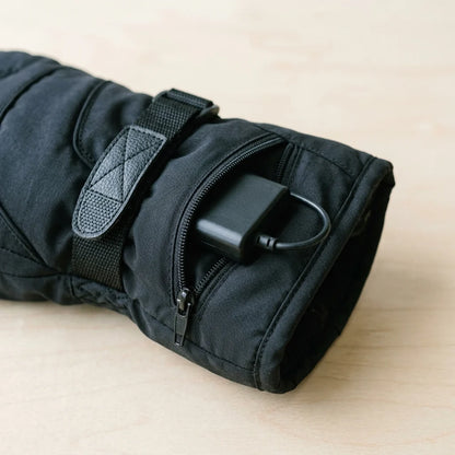 Heated Gloves Rechargeable Fleece-Lined Touchscreen & Grip