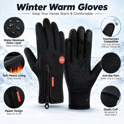 Heated Gloves Rechargeable Waterproof & Windproof