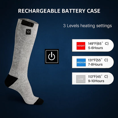 Heated Socks Quick Heat 3-Level Rechargeable