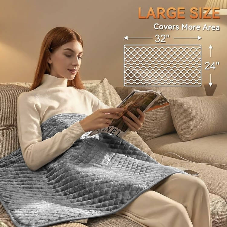 Heating Pad Extra-Large 32 × 24 Inch Six Heat Settings Auto Shutoff