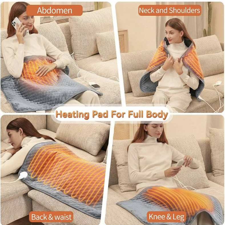 Heating Pad Extra-Large 32 × 24 Inch Six Heat Settings Auto Shutoff