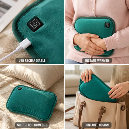 Heating Pad USB Rechargeable Adjustable Heat Plush Cover