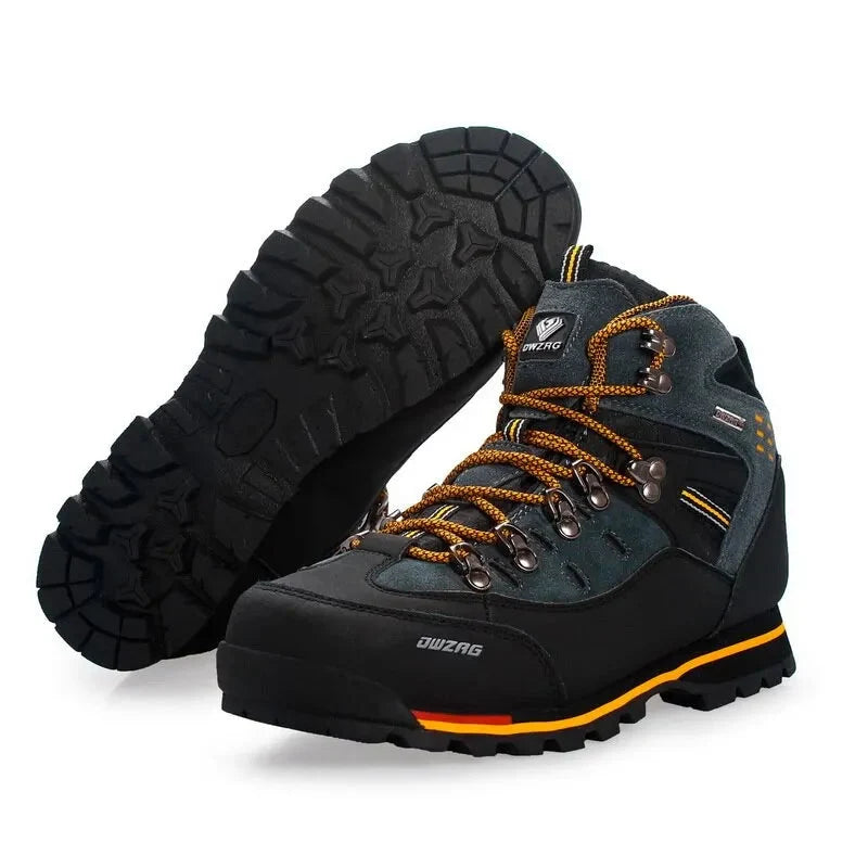 Hiking Shoes Ankle-High Lace-Up Grip Sole