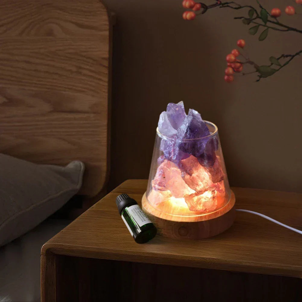 Himalayan Salt Lamp Aroma Diffuser USB Rechargeable