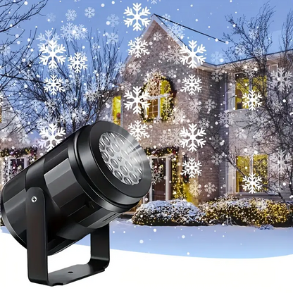 Holiday Projector Moving Snowflake LED Indoor & Outdoor