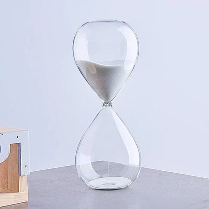 Hourglass Timer Elegant Glass & Fine Sand 5-60 Min