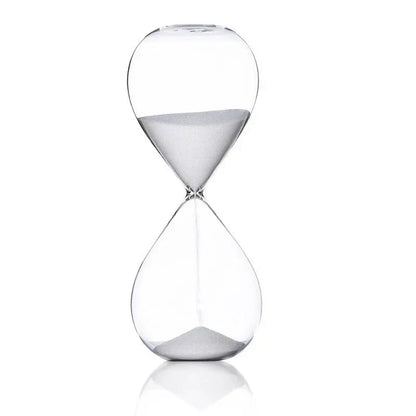 Hourglass Timer Elegant Glass & Fine Sand 5-60 Min