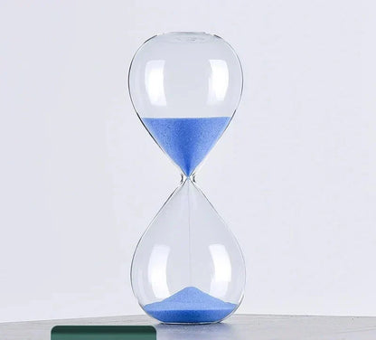 Hourglass Timer Elegant Glass & Fine Sand 5-60 Min