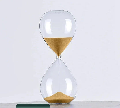 Hourglass Timer Elegant Glass & Fine Sand 5-60 Min