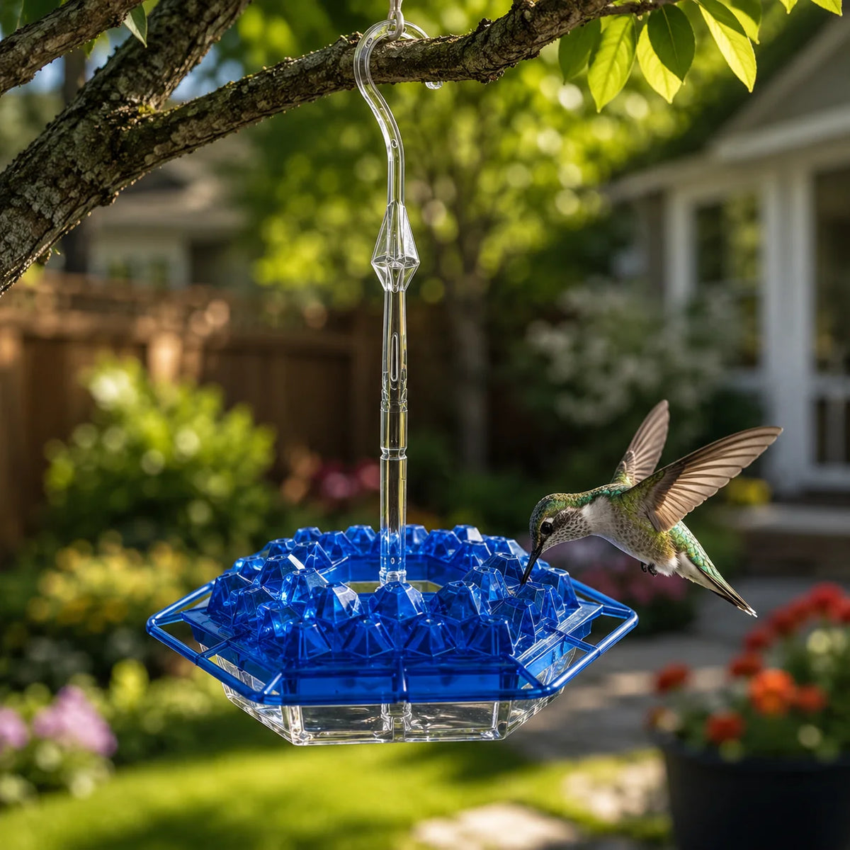 Hummingbird Feeder Ant-Proof Built-In Moat Shatterproof