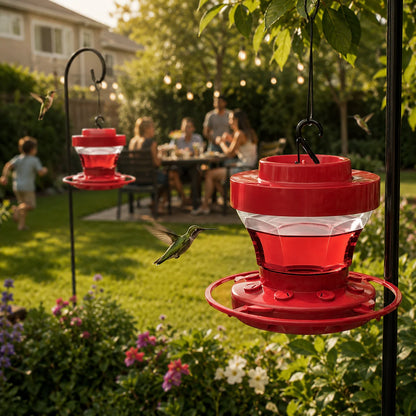 Hummingbird Feeder Bee Guard & Ant Moat Leak-Proof 16 Oz