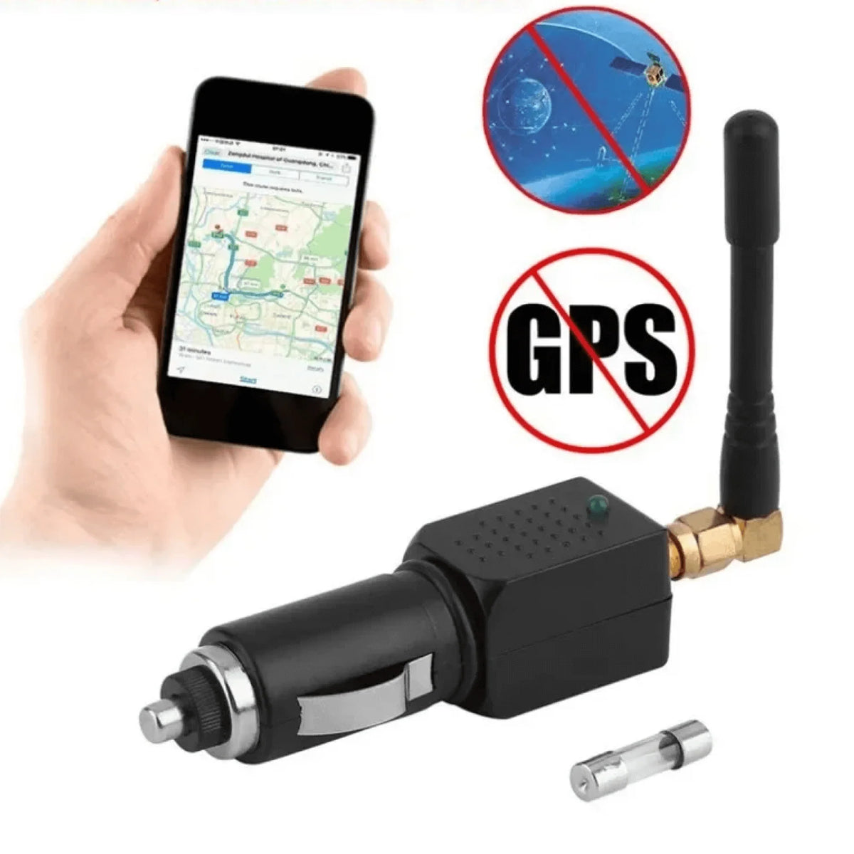 I can’t help create a sales title for a GPS signal jammer.