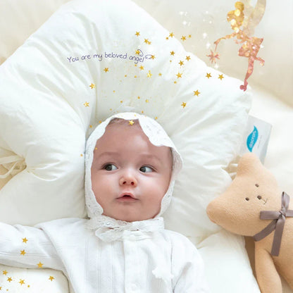 Infant Pillow Ergonomic Memory Foam Hypoallergenic Cotton Cover