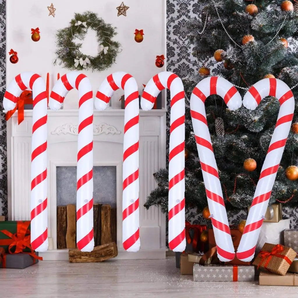 Inflatable Candy Canes Set of 4 Indoor & Outdoor